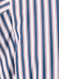 square sleeve striped dress