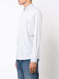 orb logo striped shirt
