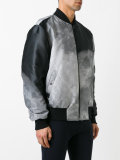 moon print reversible bomber jacket