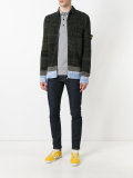 ribbed knit cardigan