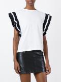 ruffled sleeves T-shirt