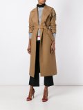 belted bead embellished coat