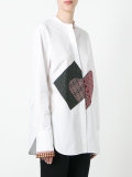 multi patched shirt 