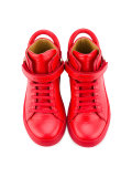straped hi-top sneakers