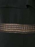 sheer panel ruffled dress