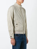 zipped bomber jacket