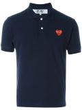 embroidered heart polo shirt