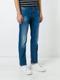 stretched slim-fit jeans
