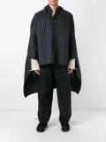 quilted hooded poncho