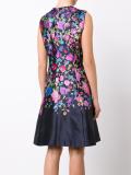 floral print flared dress