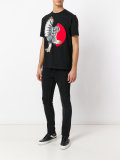 mechanical owl print T-shirt