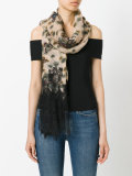 floral and butterfly scarf