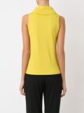 fitted sleeveless blouse