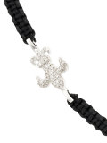 diamond fleur-de-lis string bracelet