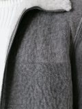 zipped shearling jacket 