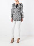 round neck shift blouse