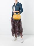 plissé pleated paisley skirt