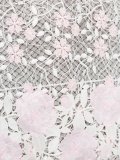 peplum hem lace dress