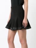 eyelet trim skirt