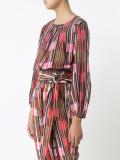balloon sleeves printed top