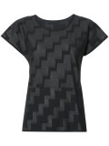 stepped pattern T-shirt