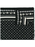 skulls print scarf