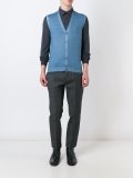 button down knitted waistcoat