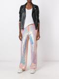 sequin flared trousers