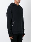 distressed zip hoodie
