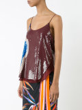 sequin embellished cami top