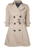 three-quarter sleeve trench