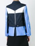 colour block military jacket 