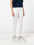 embroidered slim fit trousers
