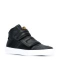 strap hi-top sneakers