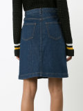 stonewashed denim skirt