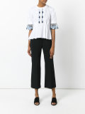 lace trim blouse