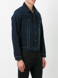 contrast stitch denim jacket