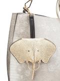 snakeskin effect tote 