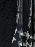 houndstooth panel knitted top 