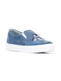 eye embroidered sneakers