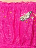 butterfly patch flared dress