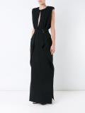 draped detailing draped dress