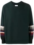 stripe-detailed sweatshirt