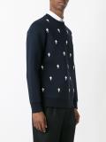 fleur-de-lis embroidered sweatshirt