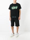 leaf embroidered T-shirt