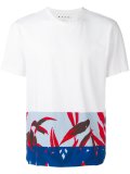pattern trim T-shirt