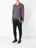 skull patch striped jumper