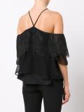off shoulders lace blouse