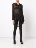 glitter stripe tux shirt