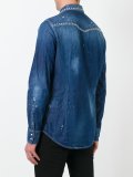 studded distressed Western shirt